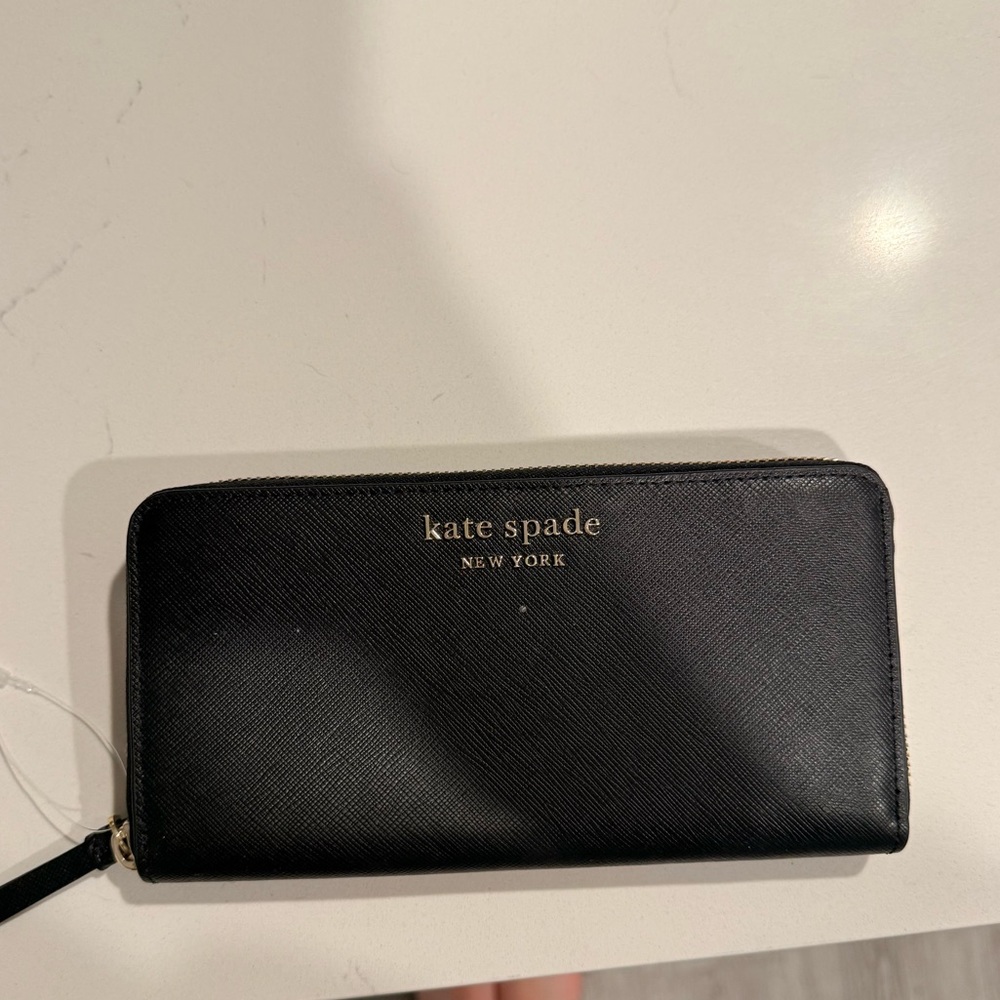 Kate Spade Black Zip-Around Wallet